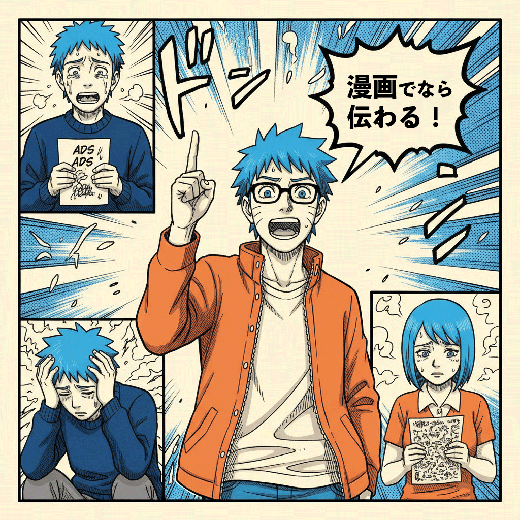 漫画広告で理解が深まる様子